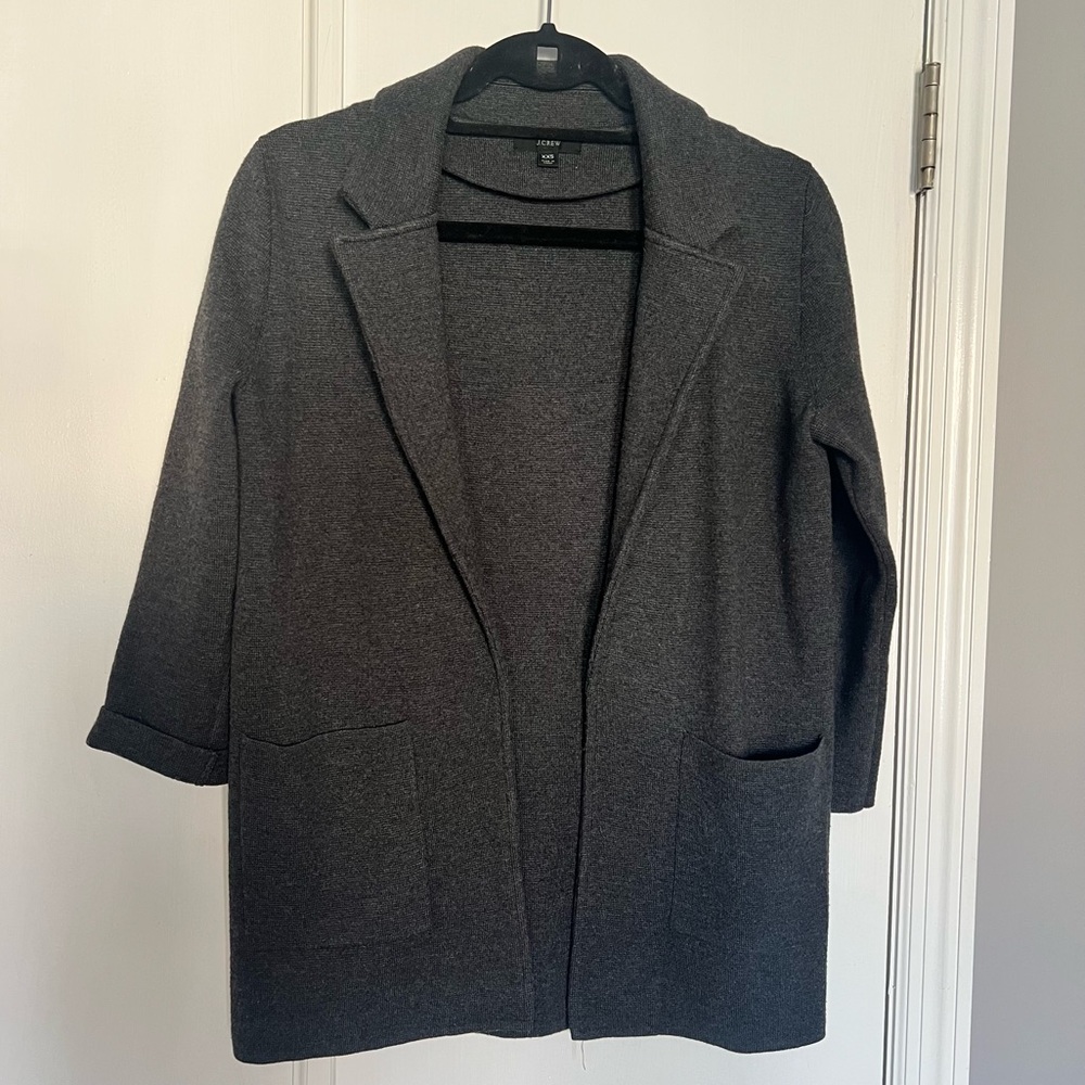 J Crew Merino Sweater Blazer